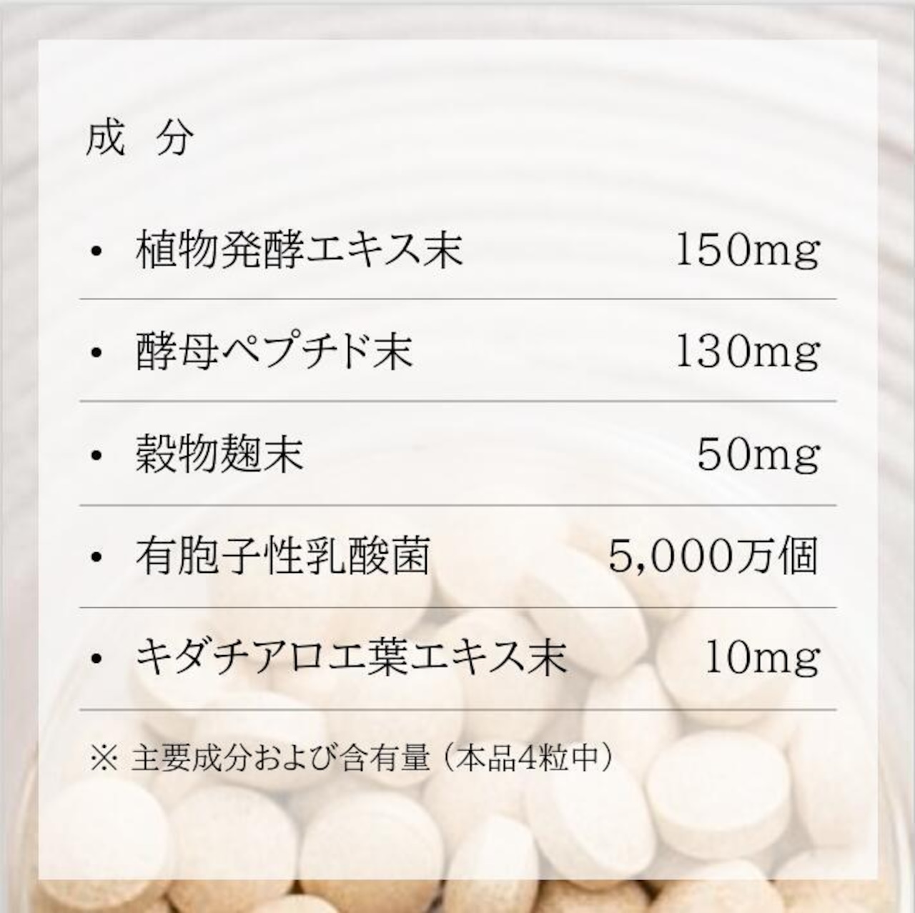 酵素 乳酸菌サプリ -１か月分- 酵母 麹 デキストリン キダチアロエ配合 腸からキレイを目指すあなたへ