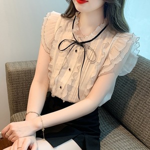 【S-2XL】ガーリー フリル ブラウス