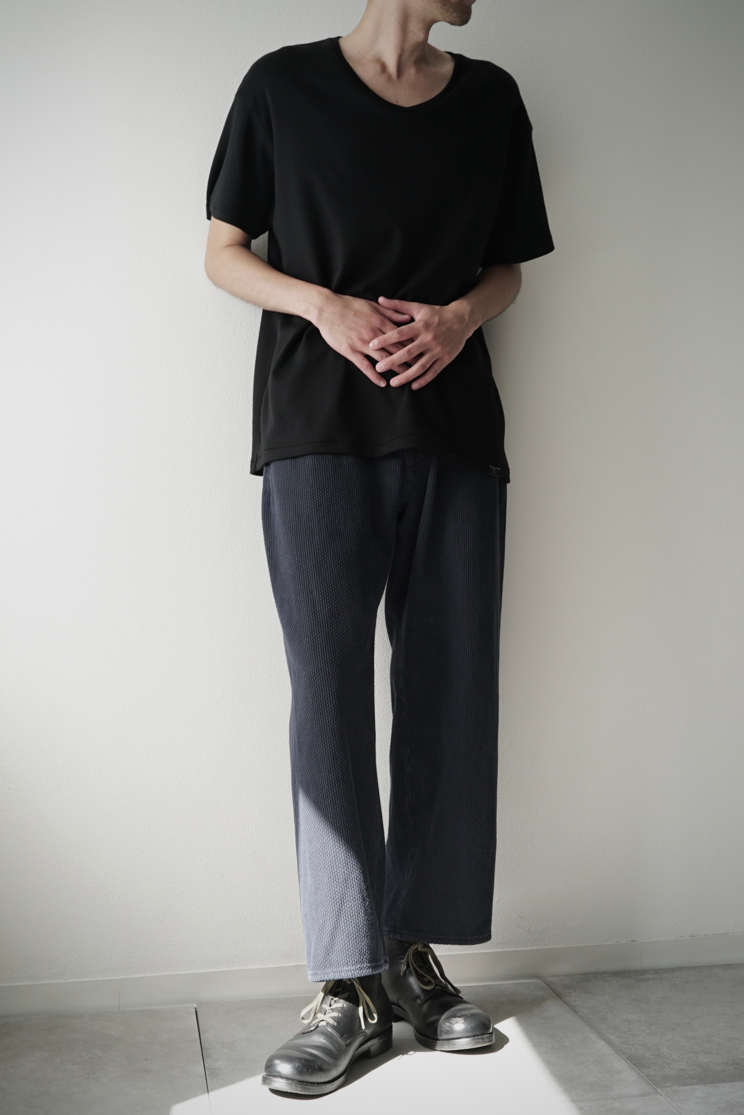 Sashiko / Side Seamless Slacks (墨+INDIGO) | C O L I N A