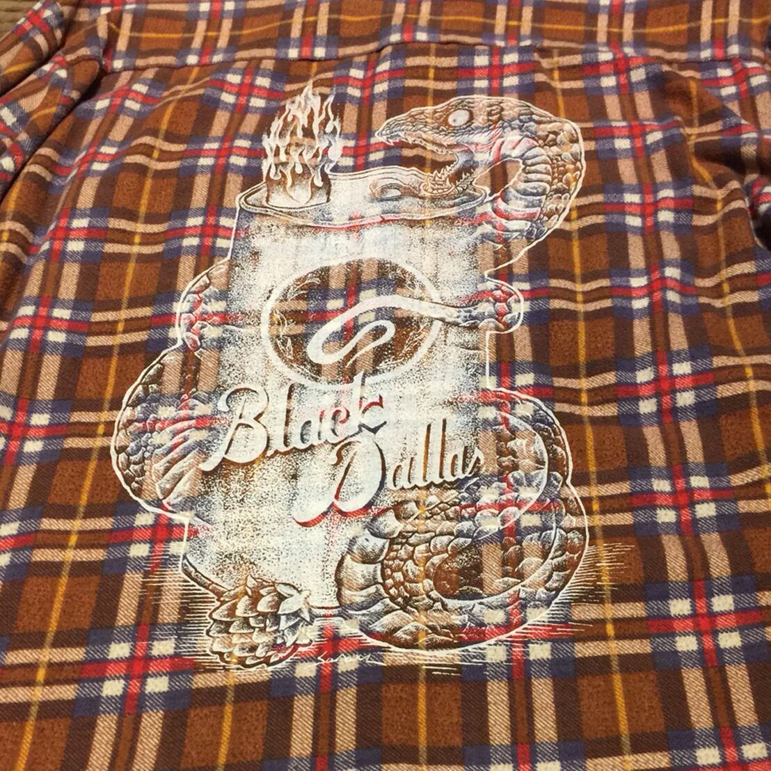 BLACK DALLAS "BD CAN" FLANNEL SHIRT