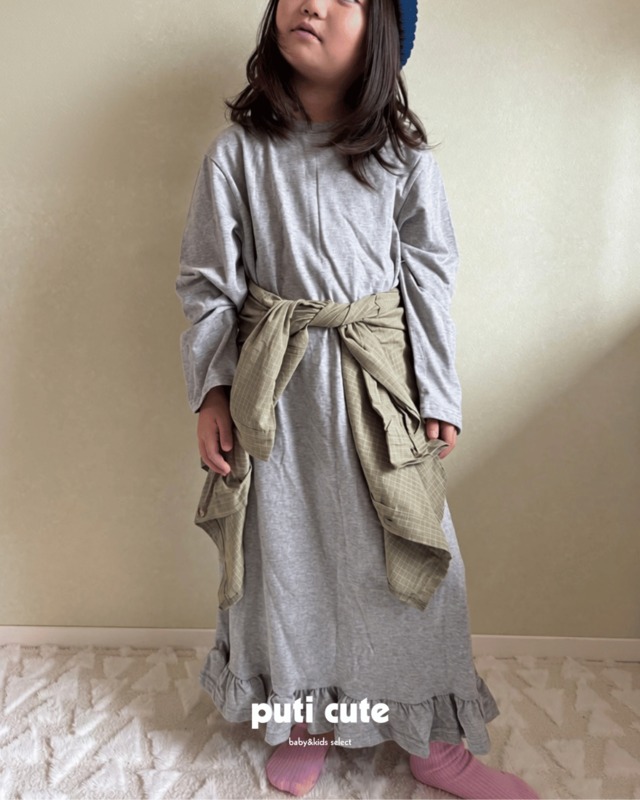 90 ꒰ 即納 ꒱ Clover long frill one-piece / ELLY MOLLY ⸝⋆