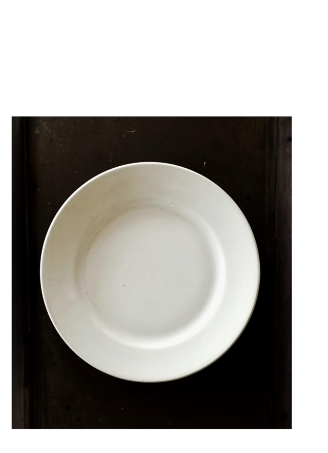 1897s~ Badonviller 白さの満月と白さのプレートd バドンヴィレ アンティーク