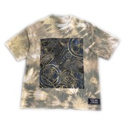【tshirts198】L size bleached T-SHIRTS khaki