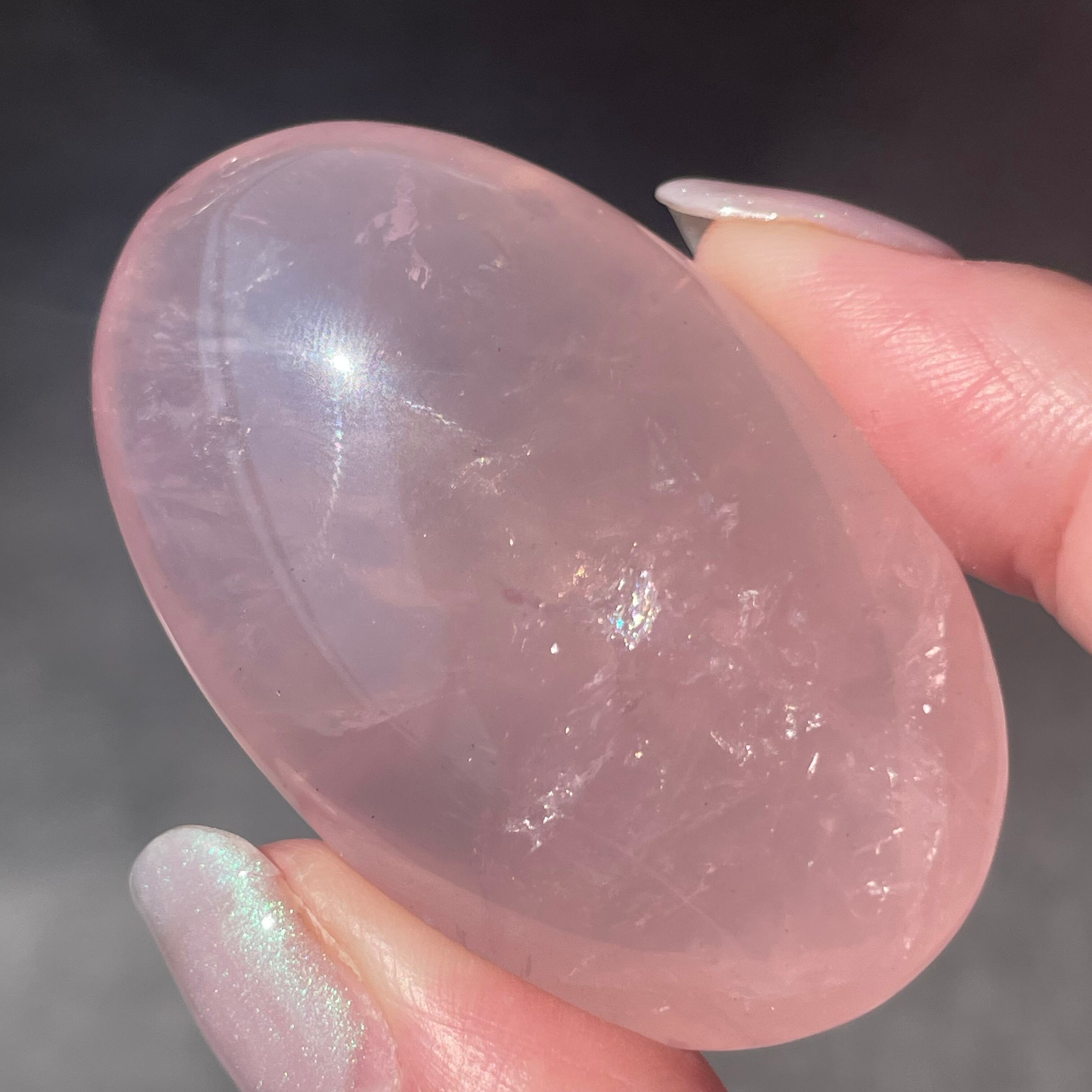 モザンビーク産♦︎Rose Quartz ローズクォーツ|palm パーム|天然石