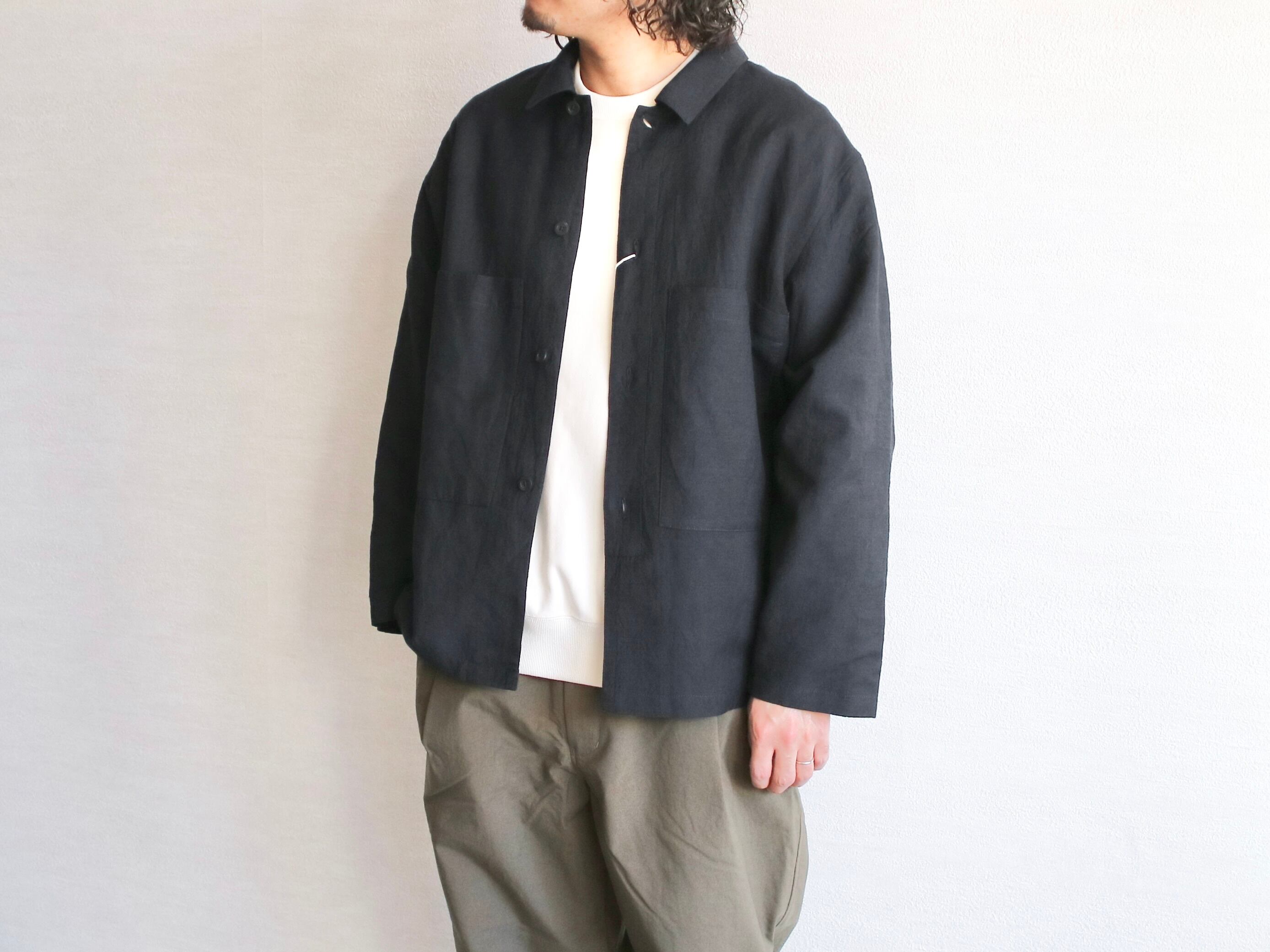 STILL BY HAND スティルバイハンド】TUMBLER LINEN WOOL LIGHT BLOUSON 