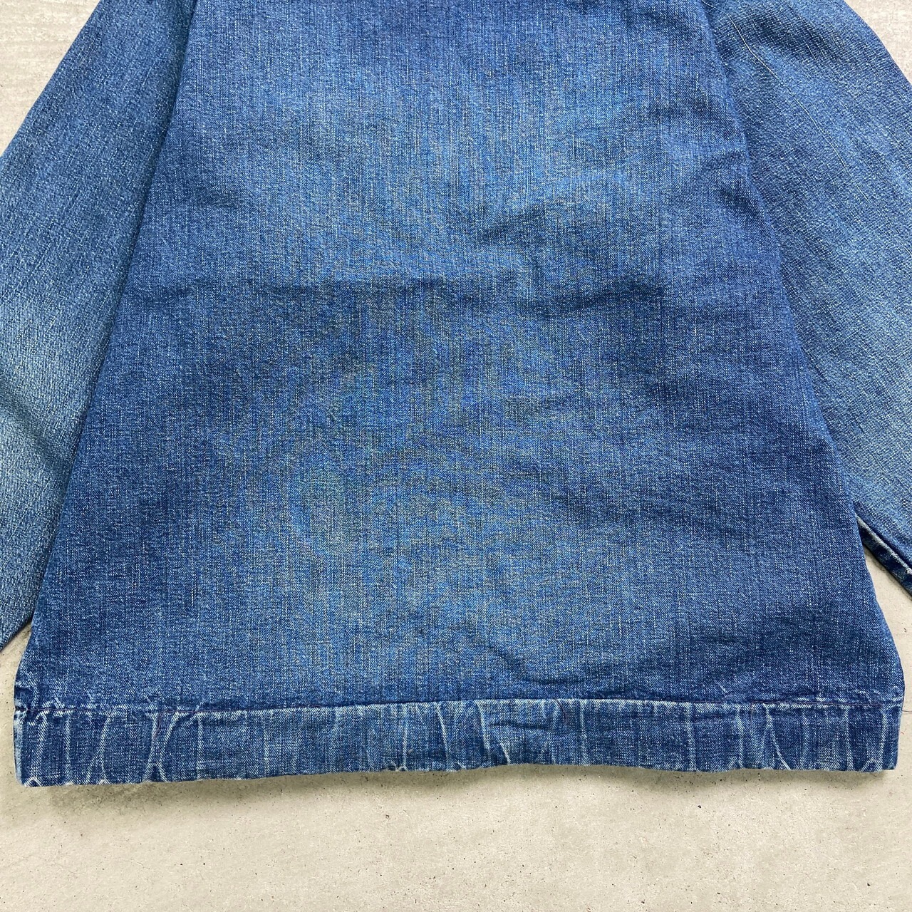 70年代 カナダ製 UNKNOWN デニム ジップアップパーカー メンズL 古着 