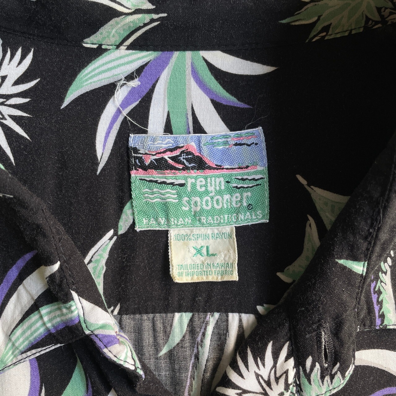 80年代 reyn spooner レインスプーナー ダイヤモンドヘッドタグ 