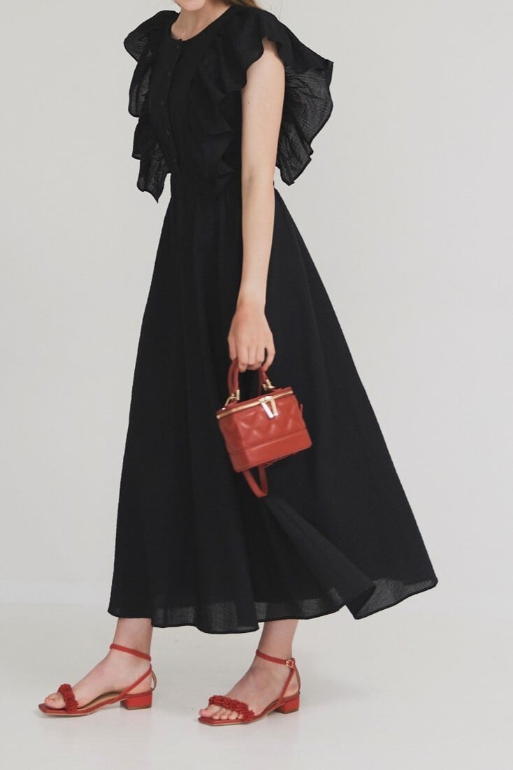 Square vanity bag TERRACOTTA