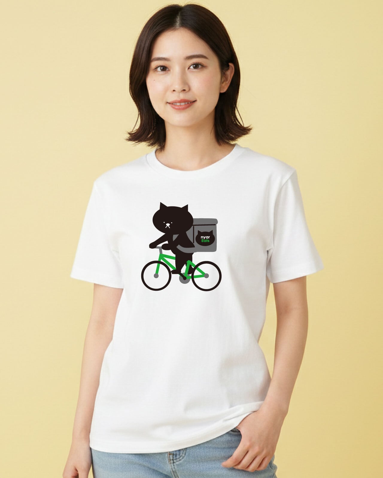 ニャーバーイーツ】ユニセックスTシャツ☆大人気商品!マジック ニャーバーイーツ】ユニセックスTシャツ☆大人気商品!マジック