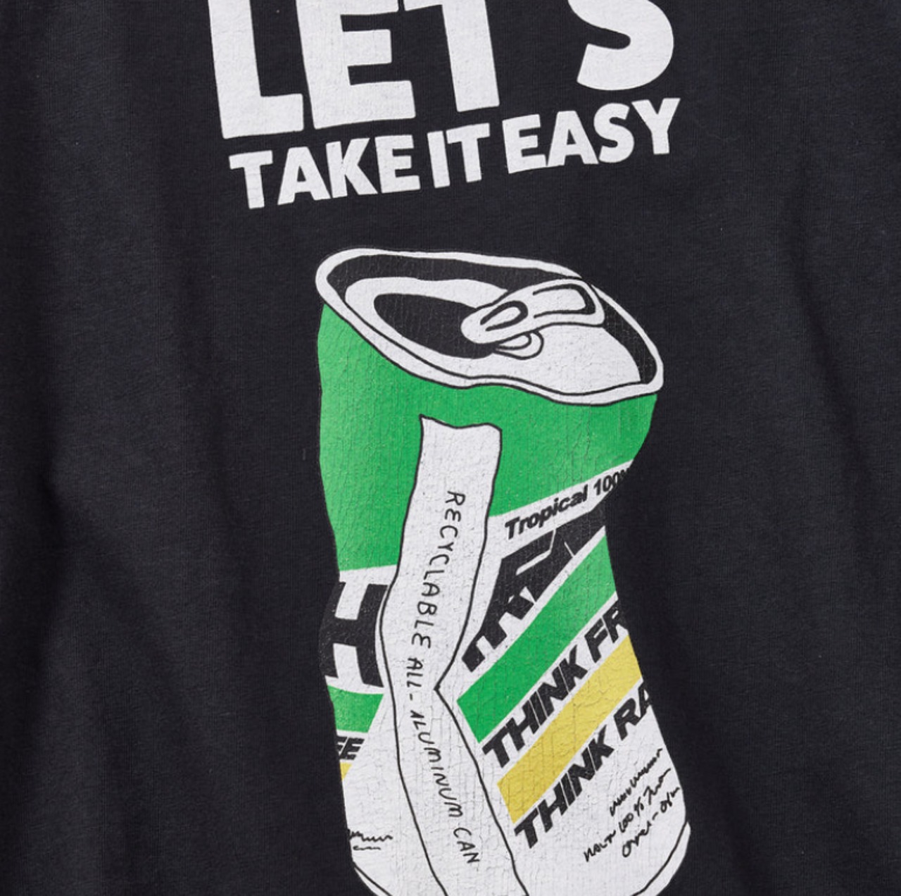 "TAKE IT EASY" リサイクルコットンTee