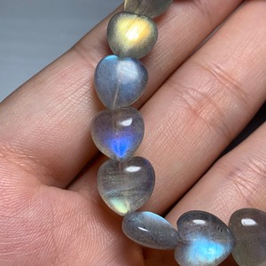 Kno8.シラーが美しい☆ハート・ラブラドライト ブレスレット