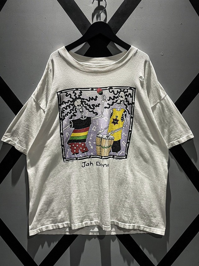 【X VINTAGE】Mexican Skeleton Artistic Print Design Loose T-Shirt