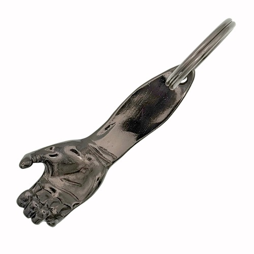 Hand Bottle Opener Keychain Antique Nickel ハンドボトルオープナー キーホルダー:USHB-001SV