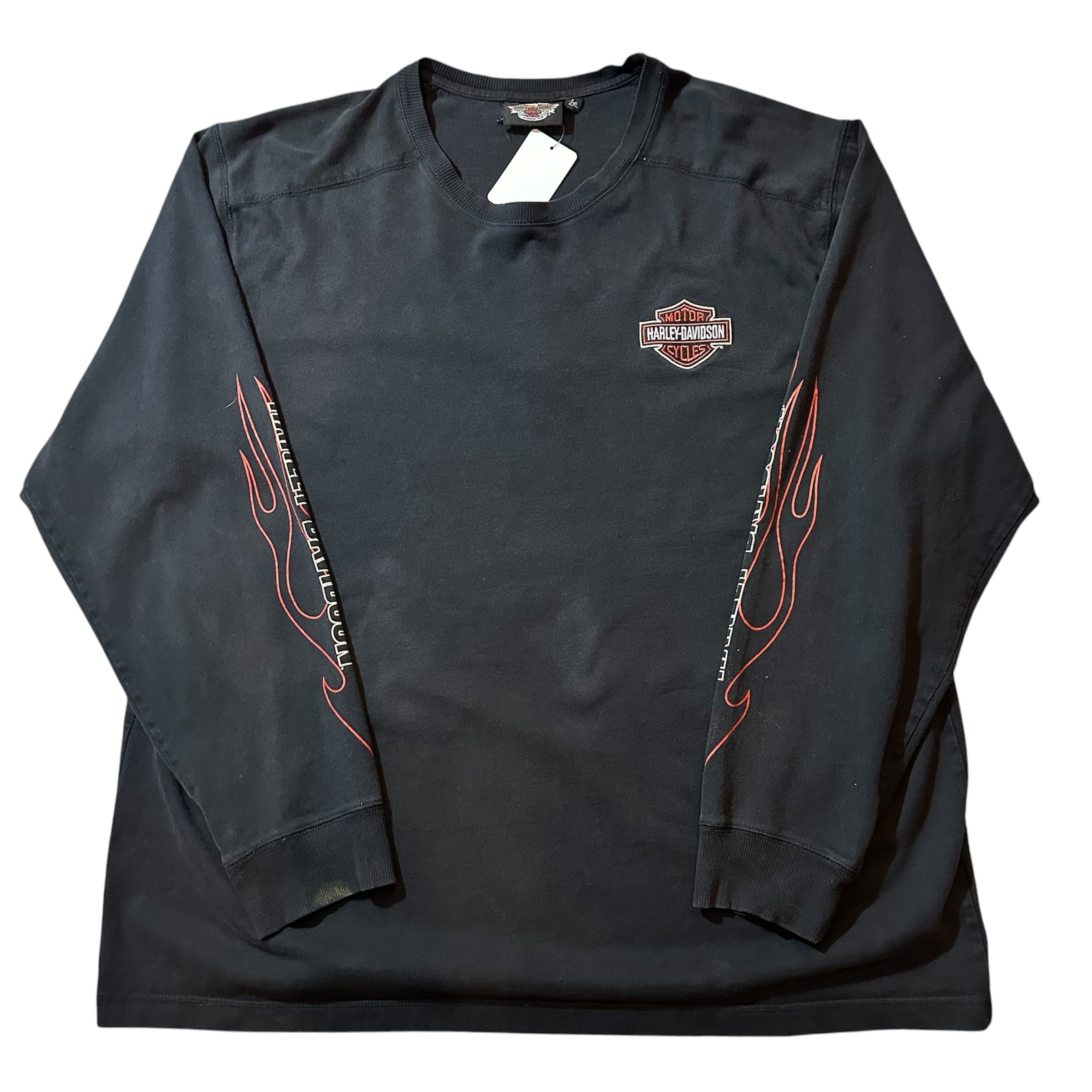 F533】00s Harley-Davidson Embroidery L/s T-shirt / 00年代 ハーレー