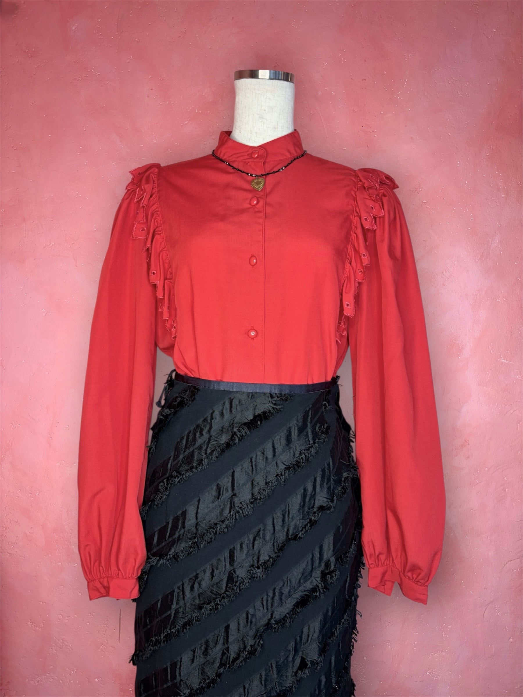 used frill blouse