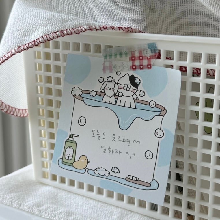 KEYKEYMADE】メモ帳 뽀득뽀득 | 韓国文具・雑貨 kaulcoffee.studio