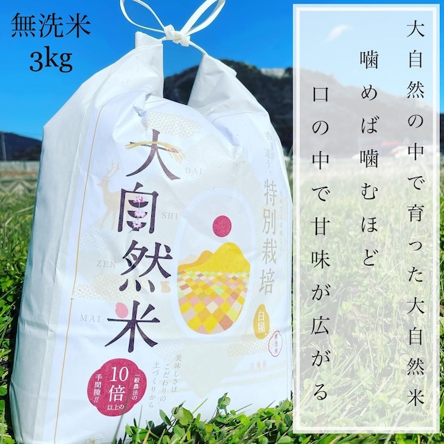 大自然米【3kg】無洗米