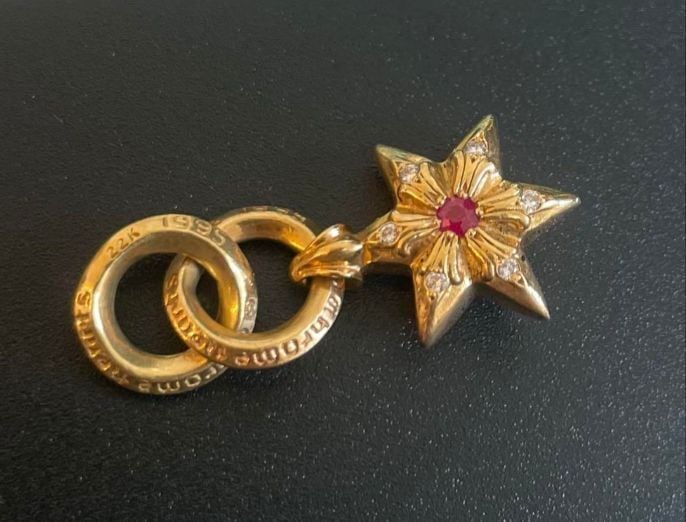 CHROME HEARTS クロムハーツ 22k スター ネックレス チャーム