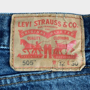 【LEVI'S】505  デニム ジーンズ ジーパン ダメージ W32L30 リーバイス US古着