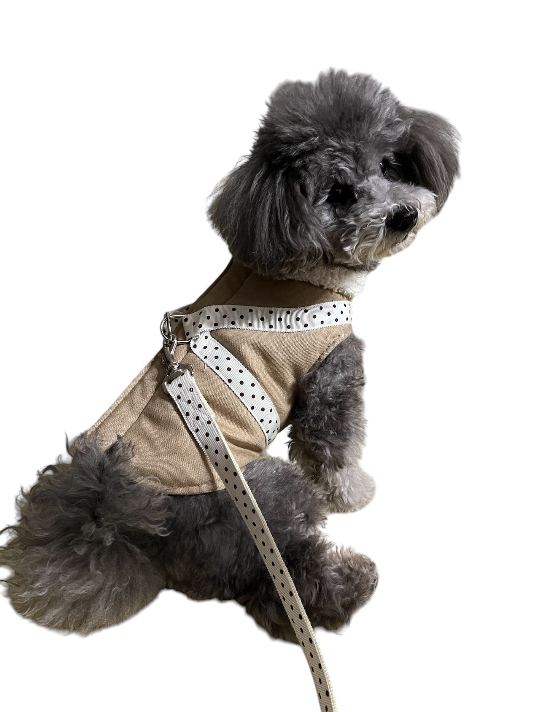 フリースハーネス/ベージュ Lサイズ 【クリックポスト¥185 全国一律】