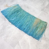 フラダンス 衣装 モレ グリーン系 腰みの ショート丈 スカート タヒチアン 紐 モレスカート 華やか 鮮やか 明るい かわいい 緑 青緑 青 ハワイアン アロハ ハワイアンプリント フラ ダンス レッスン 練習 イベント衣装 トロピカル フラダンスレッスン