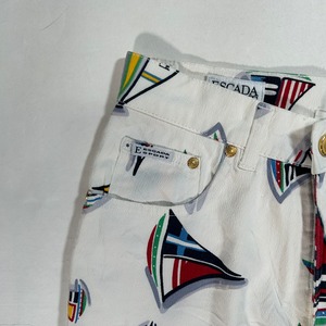 12542 ESCADA SPORT エスカーダ スポーツ ヨット柄 W27程度