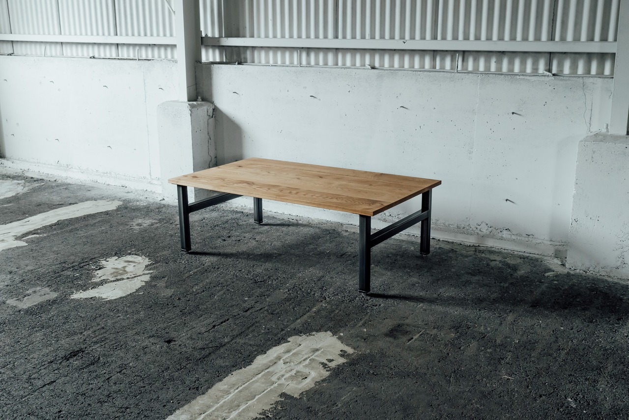 テーブル脚【H LOW TABLE/H380mm】/金具のみ/送料無料(北海道・沖縄・離島除く)