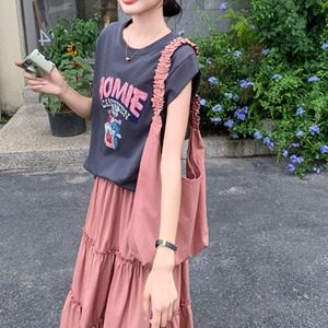 T-shirt & frill skirt set in 2 colors S749