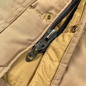 70s 80s USA製 CAMP7 キャンプセブン ヴィンテージ ダウンジャケット TALONジップ サイズ L /ベージュ/アメリカ製