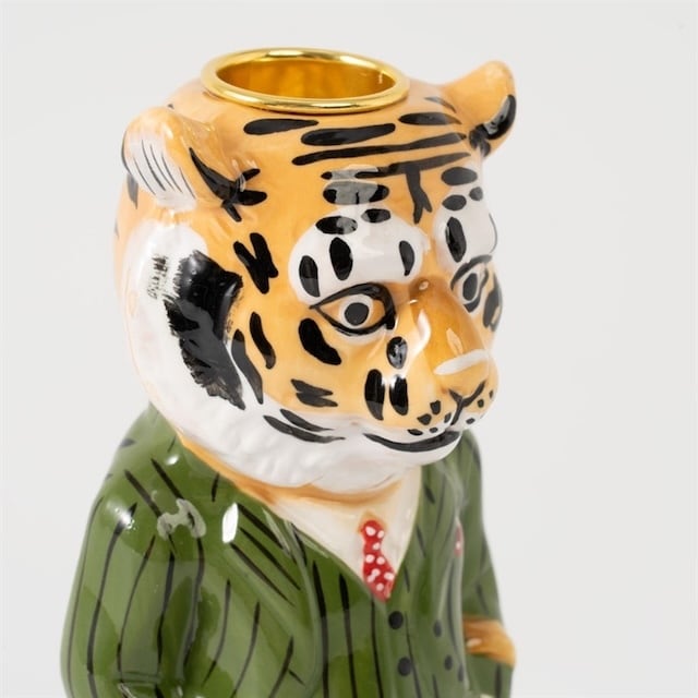 Nathalie Lete×rice Ceramic Candleholder Tiger ナタリーレテ