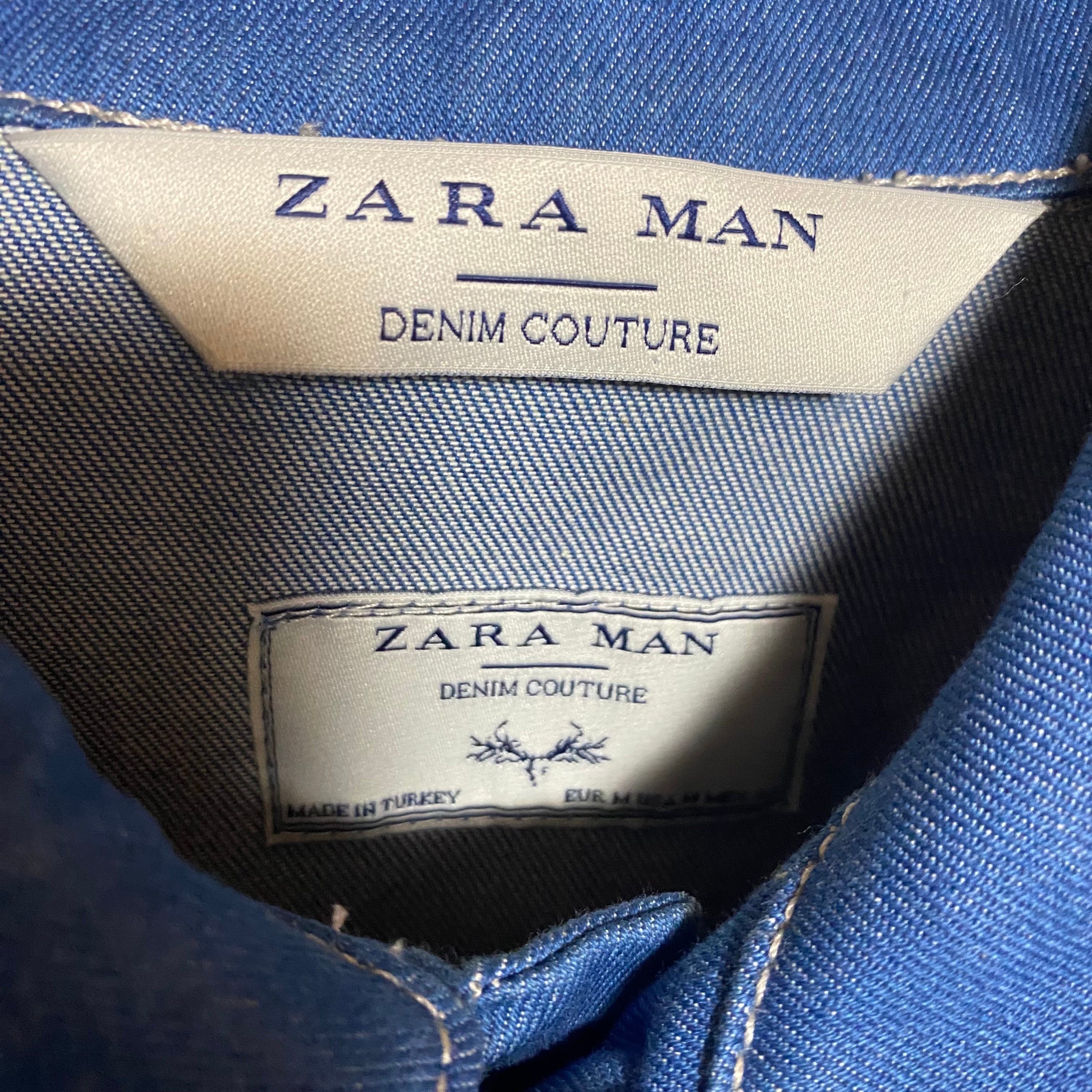 ZARA MAN ザラ デニムジャケット ブルー イタリア 古着 カジュアル