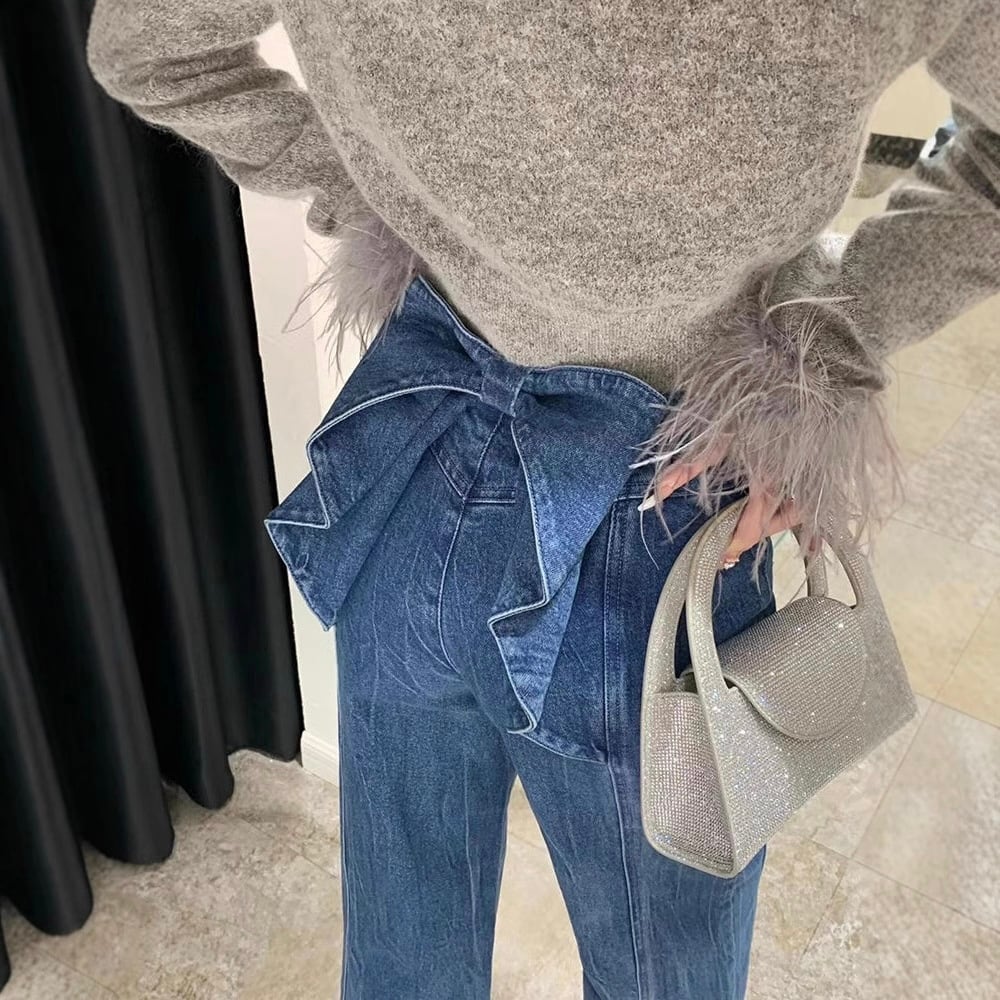 バックリボンデニムパンツ ⚠️本日まで バックリボンデニムパンツ（デニムパンツ）｜RESEXXY