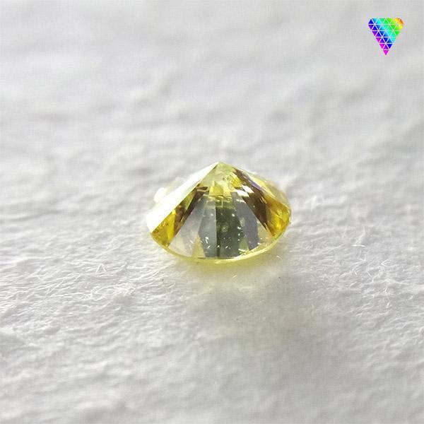 FANCY INTENSE YELLOW 0.107ct＆0.111ct/OV