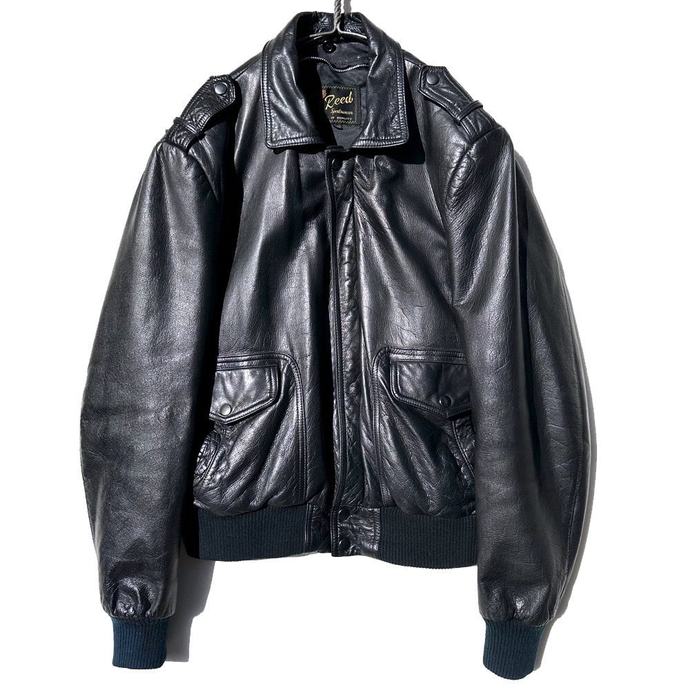 Reed Sportsman] Vintage A-2 Style Leather Jacket [1980s-] Vintage 