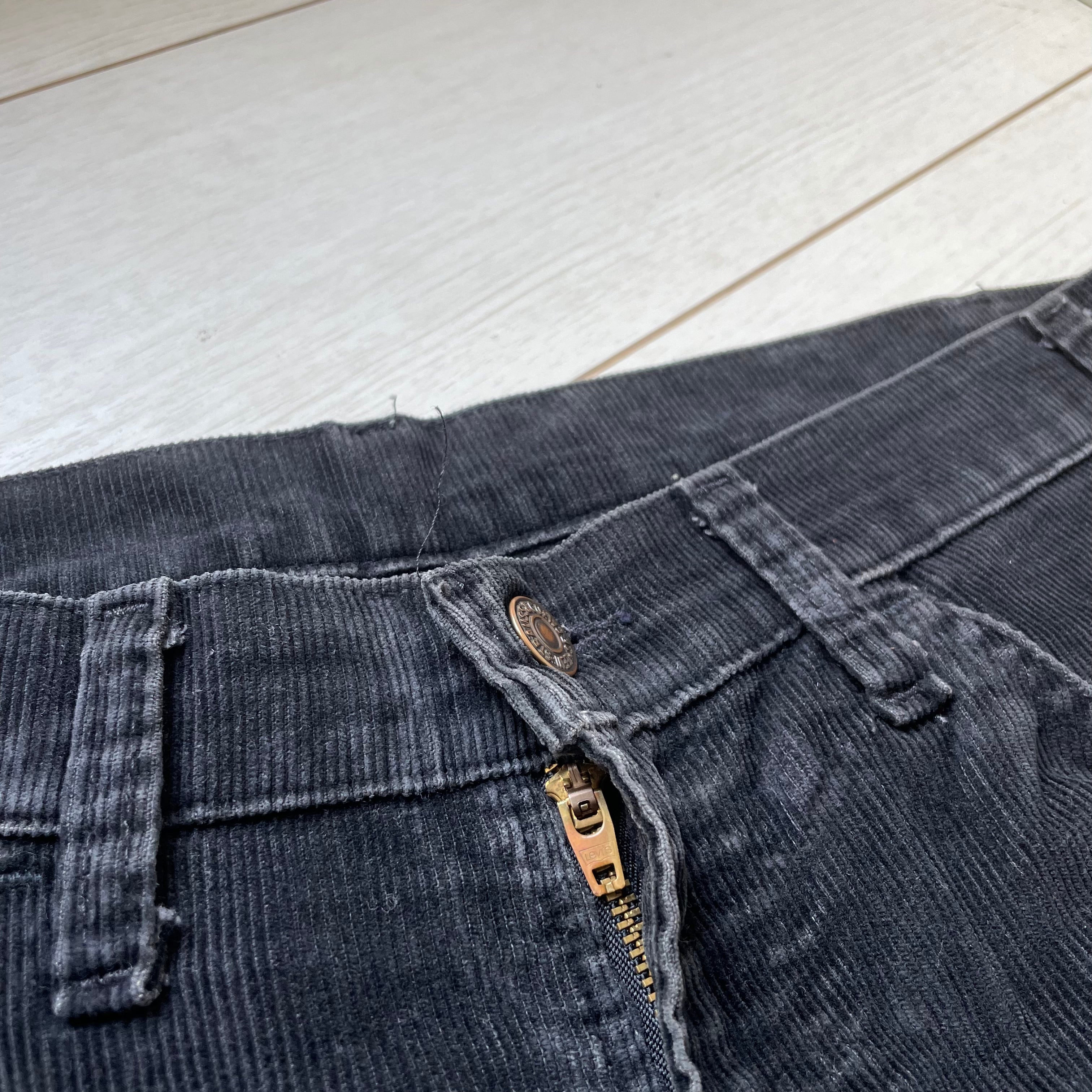 w34 USA製 80s 90s 黒 Levi's 519-1558 ブラックコーデュロイ