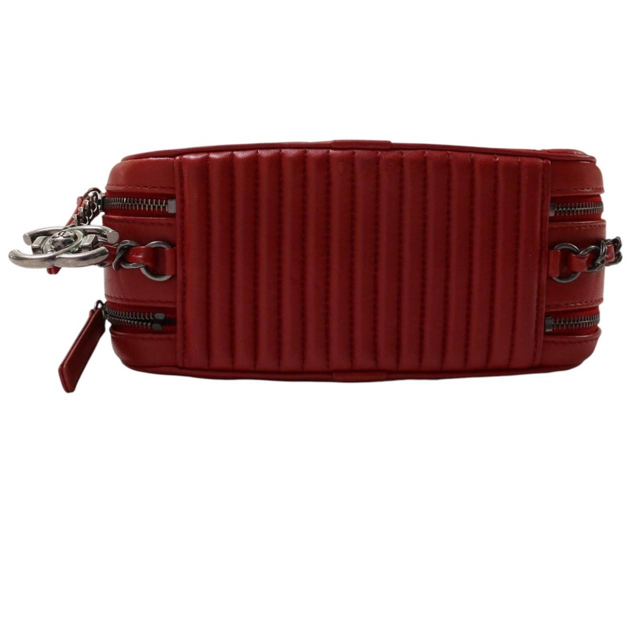 CHANEL シャネル ココマーク カメラバッグ レザー ショルダーバッグ レッド A-7935