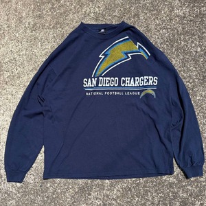 【XXLサイズ】00's NFLオフィシャル SAN DIEGO CHARGERS 古着 ロングスリーブTシャツ