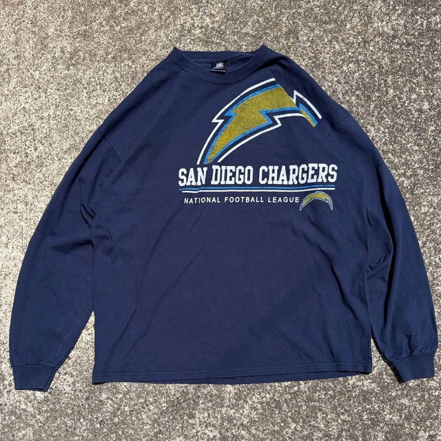 【XXLサイズ】00's NFLオフィシャル SAN DIEGO CHARGERS 古着 ロングスリーブTシャツ