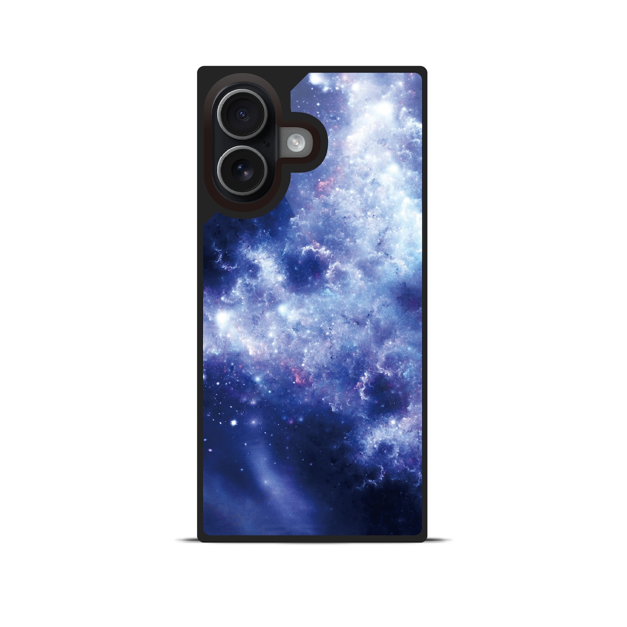 夜星 - 和風 四角型 強化ガラスiPhoneケース