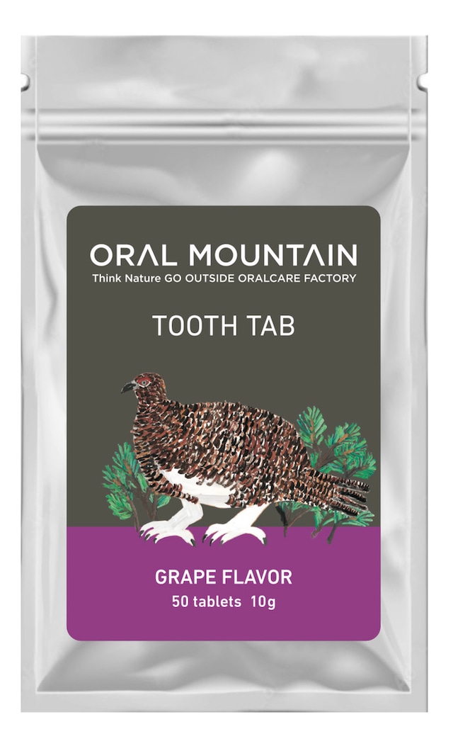 ORAL MOUNTAIN TOOTH TAB（ブドウ味　10g 50粒入）