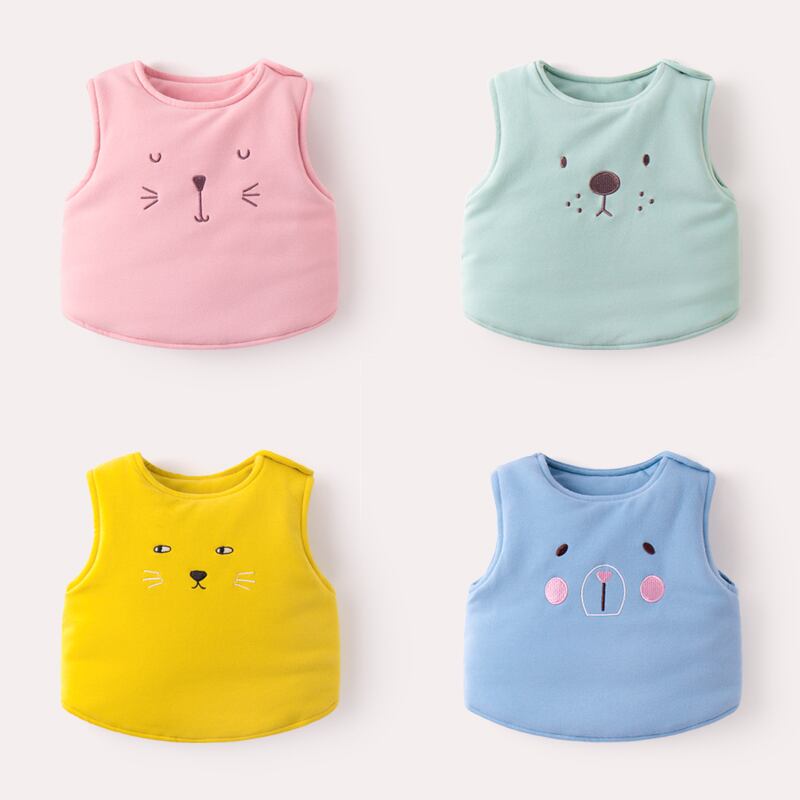 赤ちゃんのベスト子供用ベスト秋と冬の綿のベストの赤ちゃん西洋風チョッキ Duduベイビー3016019