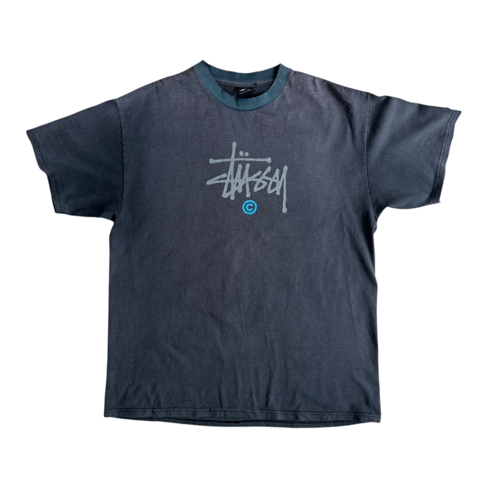 90s OLD STUSSY シャドーマン サックス ジャズマン Tシャツ XLサイズ