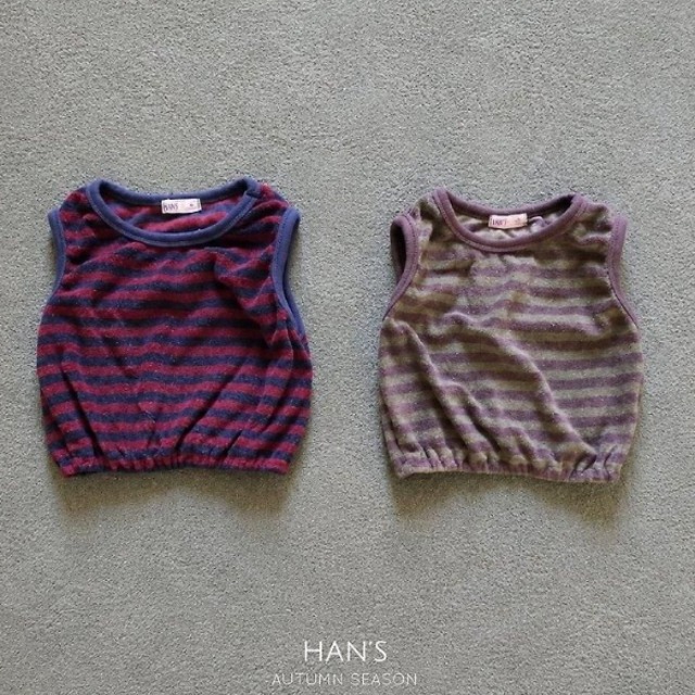 【取寄/韓国直送】Hans テリーストライプベスト｜秋服｜韓国子供服｜26/AT