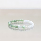 リボンモチーフがポイントのブレスレット！ 翡翠ブレスレット A貨翡翠 jd_br1087