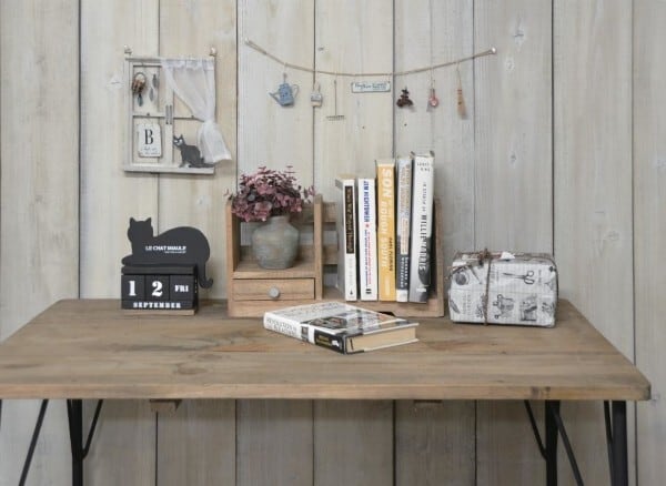 引き出し付きブックスタンド 小物入れ 収納 本立て アンティーク