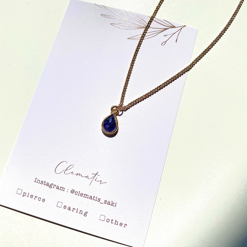 14kgf アイオライトネックレス