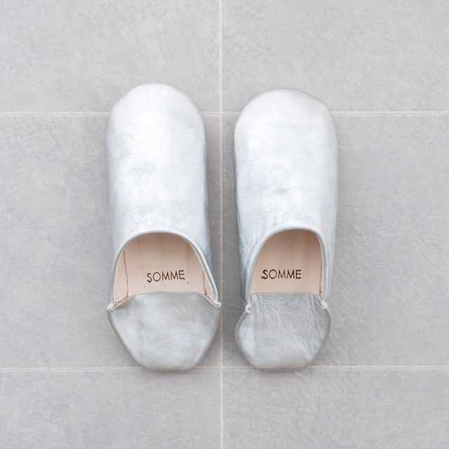【OUTLET】SOMME / MODÈ バブーシュ "シルバー”