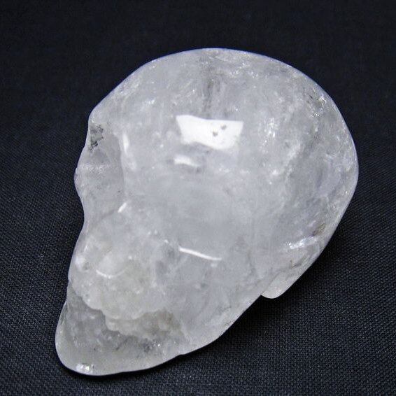 水晶 置物 ドクロ スカル 一点物 145-1856