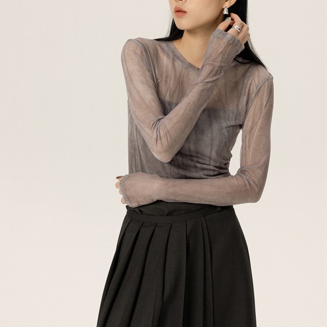 High-waisted  Denim Pants  T6117