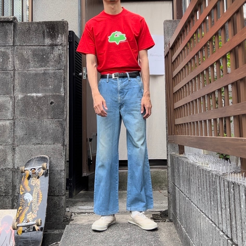 70s “Big john” flared denim pants 70年代 ビッグジョン フレアデニム ...